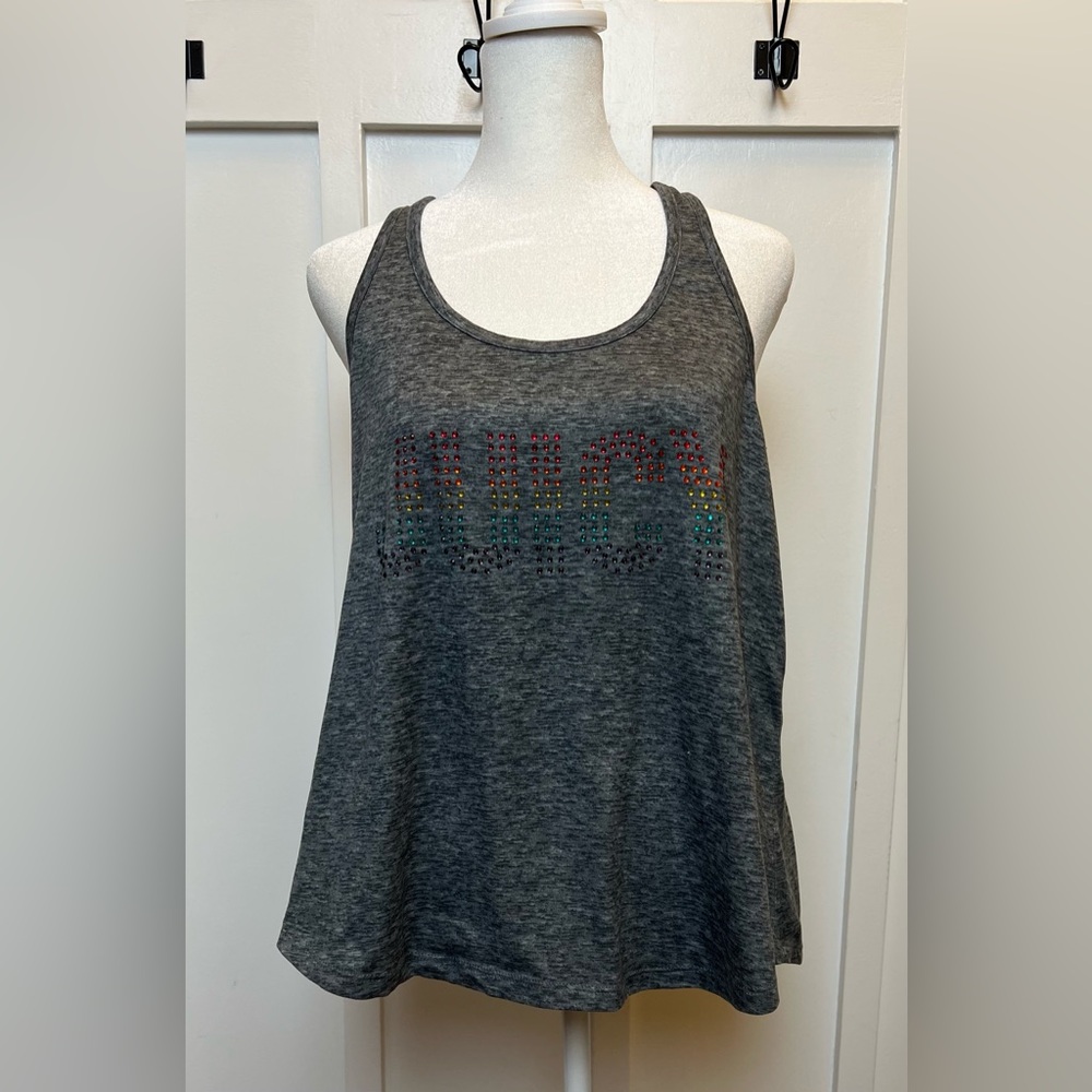 Juicy Couture Sleepwear Women's Tank Top Rhinestone Rainbow Logo Size XL McBling